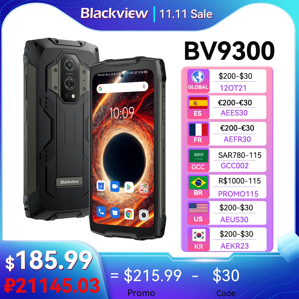 Neu-black-view-bv9300-g99-robustes-Smartphone-21GB-256GB-6-7-120Hz ...