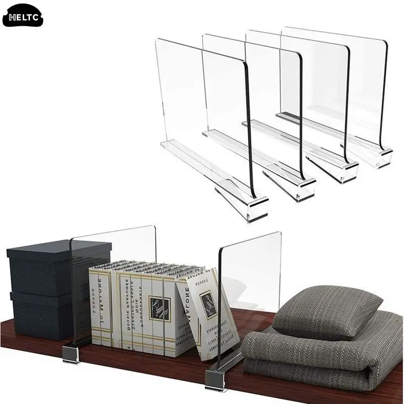 Acrylic Dividers Shelf Divider For Closets Organizers With Wooden Shelves Shelf Dividers Closet Purses Separators Shelf Divider - 2