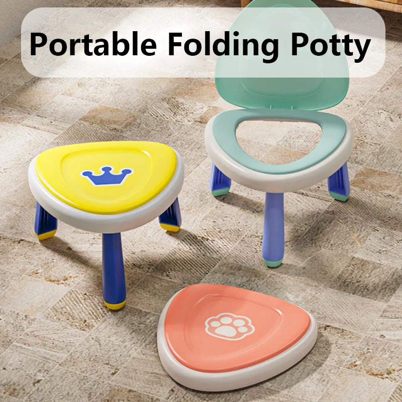 Baby Travel Potty Seat Kids Portable Toilet Foldable Training Potty Seat 2 in 1 Children's Pot