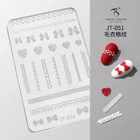 Love Heart Bowknot Belt Lock Cchain 3D Reliefs Silicone Nail Accessories Stars Sun Moon Manicure Carving Mold Mould DIY Template 1