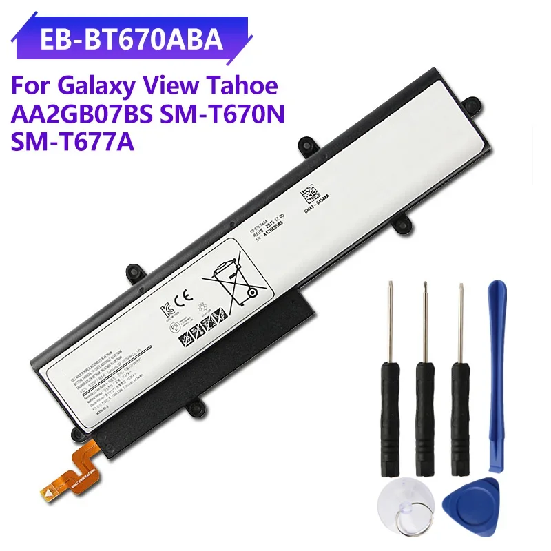 

New Replacement Battery EB-BT670ABA for Samsung Galaxy View Tahoe AA2GB07BS SM-T670N SM-T677A Tablet Battery 5700mAh