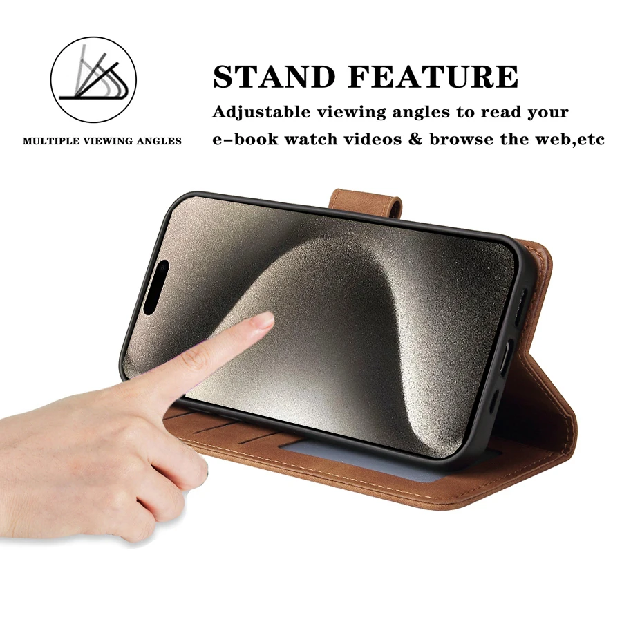 Magnetic Flip Leather Case 4
