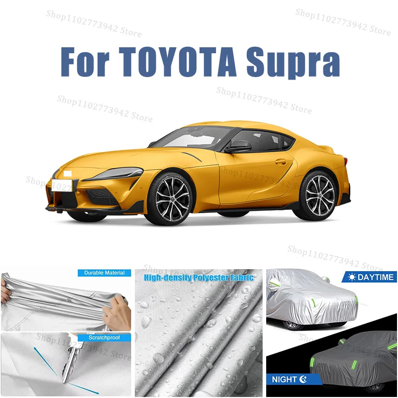 Waterproof Car Cover with Reflective Strip for Outdoor Protection