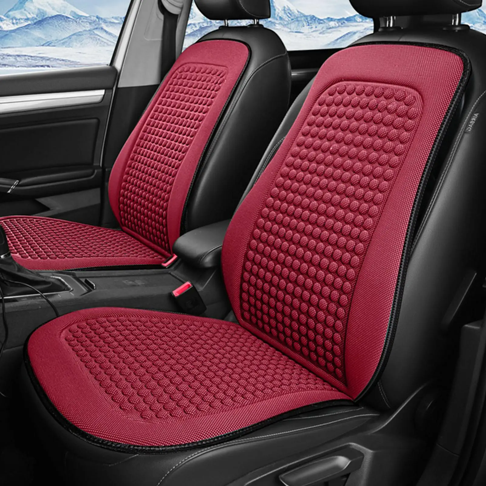 2025 New Car Cushion Summer Cool Cushion Ice Silk Seat Cover Car Cushion Seasonal Universal Cool Cushion  Car Seat Covers
