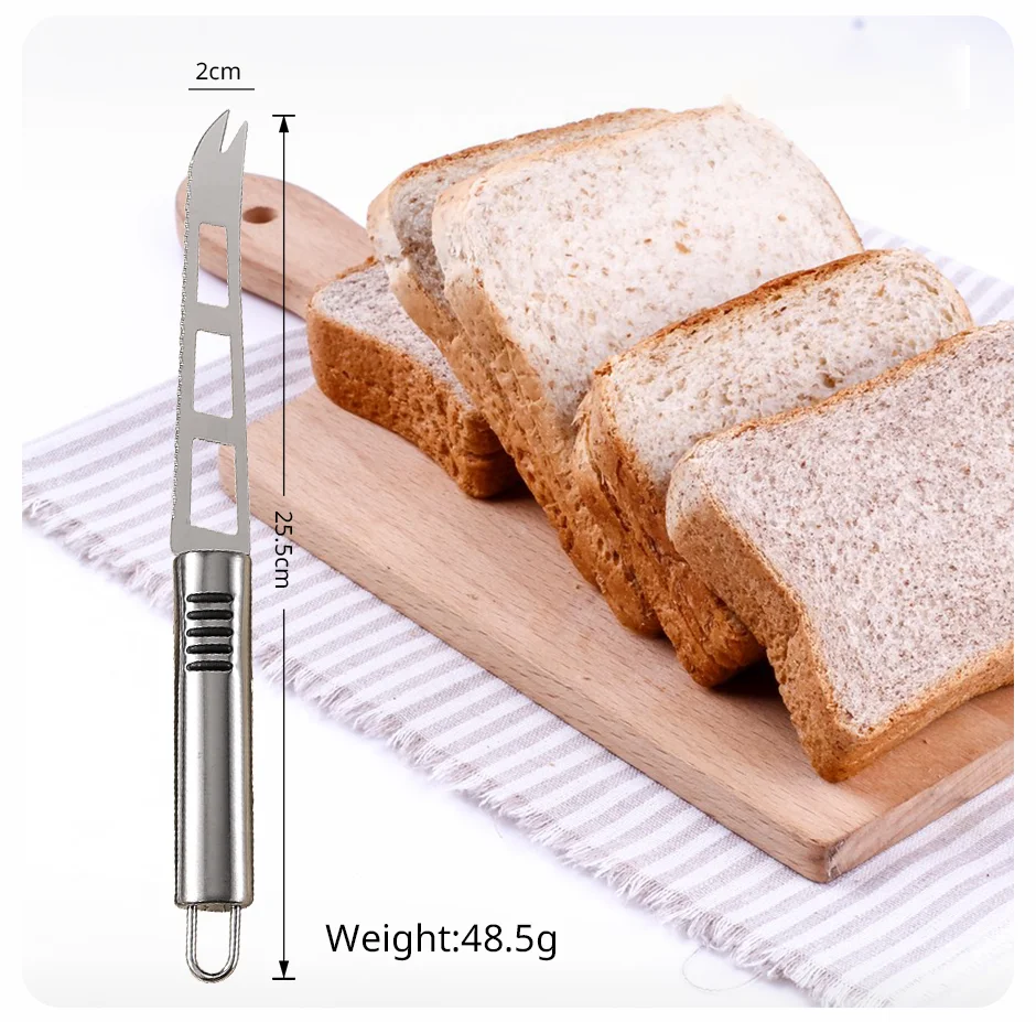 Description Picture 6 of itemCheese Knife Kitchen Tool Stainless Steel Multifunctional Baking Tool Pizza Butter Noodle Cutter Circular Handle Kitchen Accesso