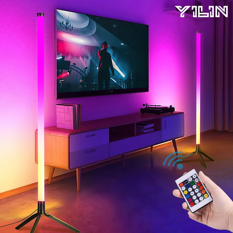Lampada Da Terra LED RGB 10W Con Telecomando E App | Moderna Luci Colorate Con Sincronizzazione Musicale E Timer, Per Soggiorno E Camera