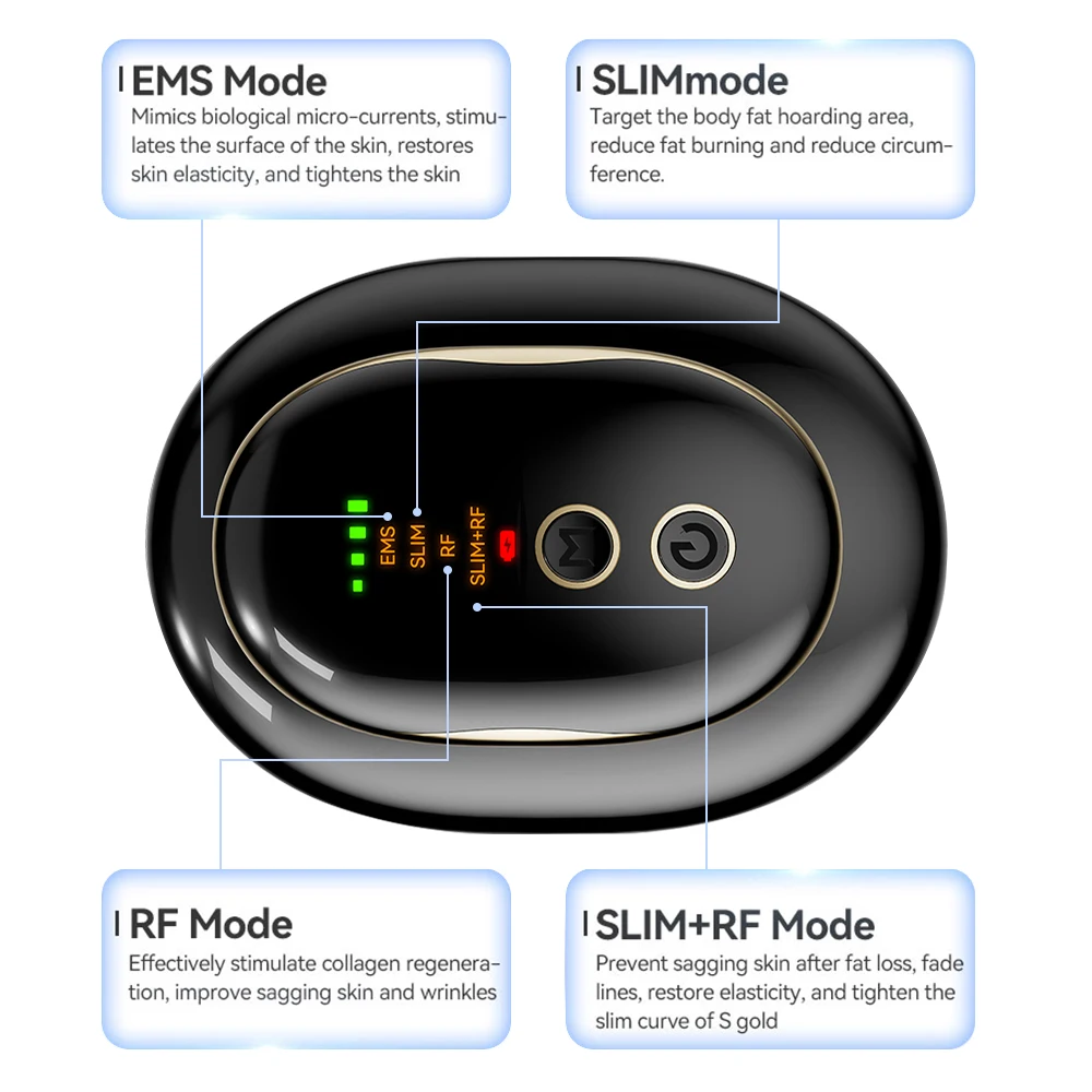 4 in 1 EMS RF Radio Frequency Body Slimming Machine Fat Burner Slim Shaping Device LED Light Lose Weight Anti Cellulite Massager