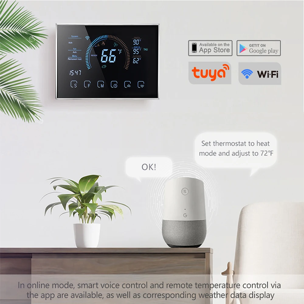 Termostato Wifi Termostato Con Google Home Qiumi Smart Wifi
