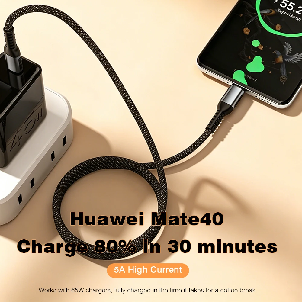 UGOURD 240W PD 3.1 USB C to C 케이블 & 100W Type-C to Type-C 고속 충전 케이블 헤비듀티 브레이디드 나일론 USB2 충전 케이블 1m 2m
