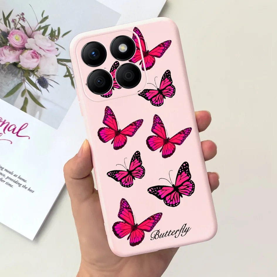 Lovely Heart and Floral Painted Soft Bumper Case