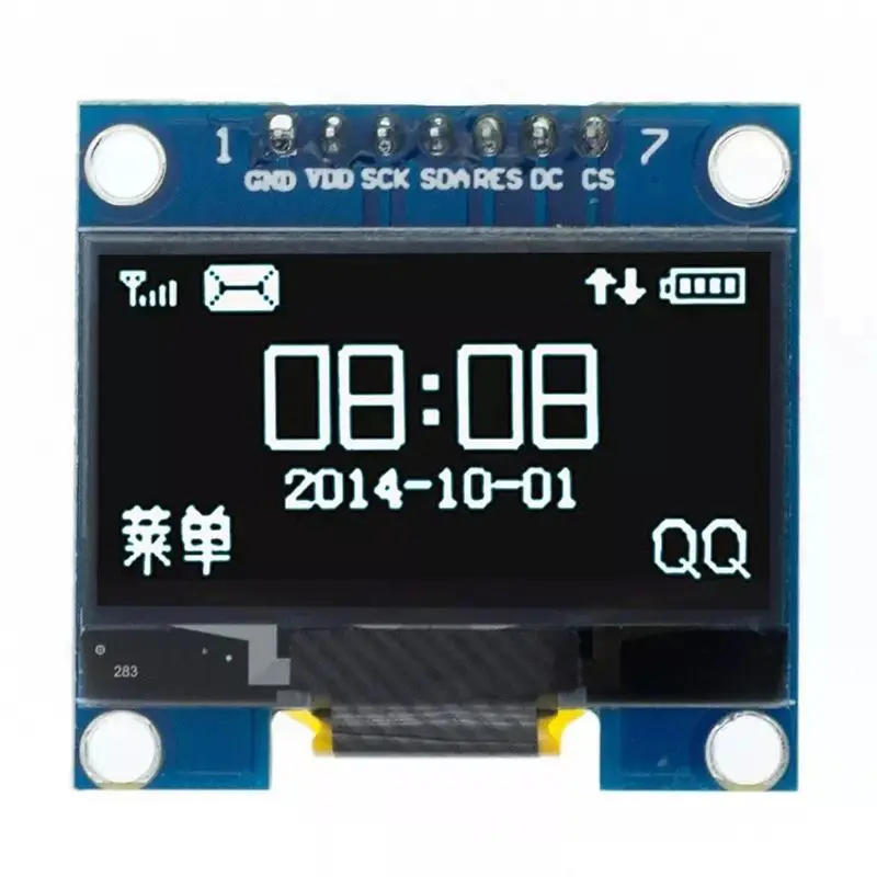 1.3 인치 OLED 디스플레이 모듈 흰색/파란색 128X64 SPI/IIC I2C 컬러 4Pin/7Pin 스크린 보드 통신