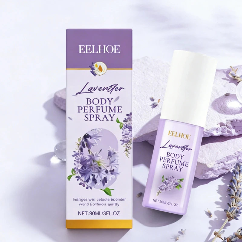 EELHOE Lavender Body Aromatherapy Spray Light Fragrance Lasting Lavender Fragrance Pleasant Fresh Flower Fragrance Spray