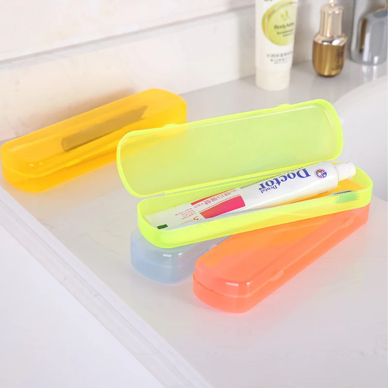 Candy Color Storage Container Box Holder Protable Outdoor Travel Toothbrush Tooth Paste