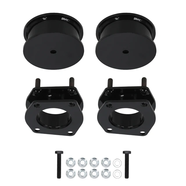 2" Front Leveling Lift Kit For 2004-2023 Ford F150 2WD/4WD - Black Aluminum Spacers 1 thumbnail image