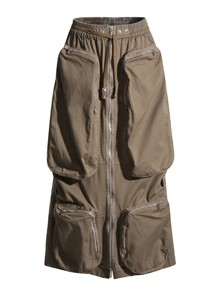 brown-multi-pockets-zipper-long-skirts-for-women-clothing-2023-sexy-treetwear-loose-maxi-skirt-female-bottoms-streetwear