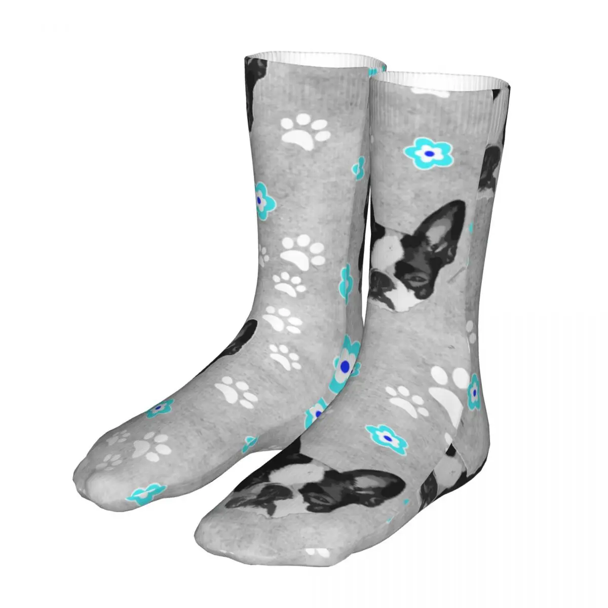 

Boston Terrier Cute Dog Socks Men's Women's Casual Socks Hip Hop Spring Summer Autumn Winter Stockings Gifts