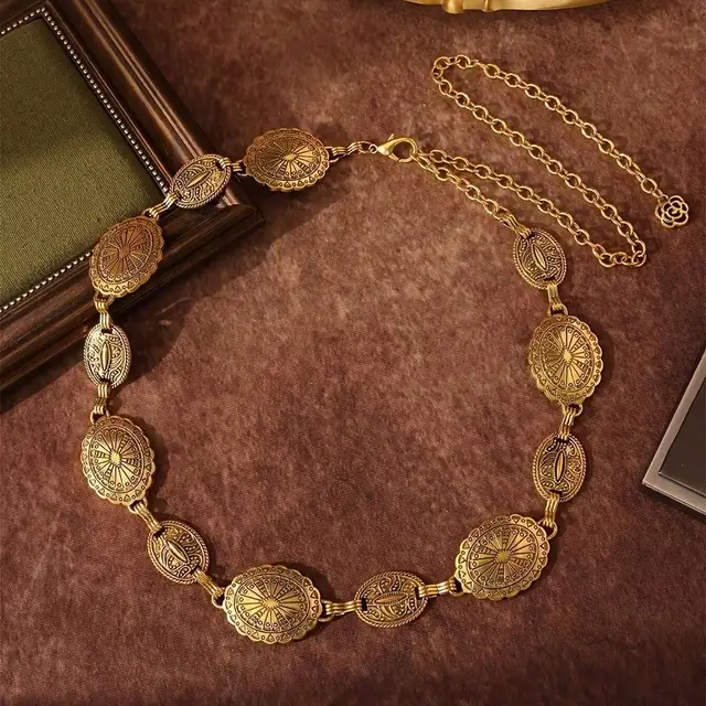 The New Retro  Waist Chain Bohemian Belt Cinched Waist Chain With Dress Body Chain