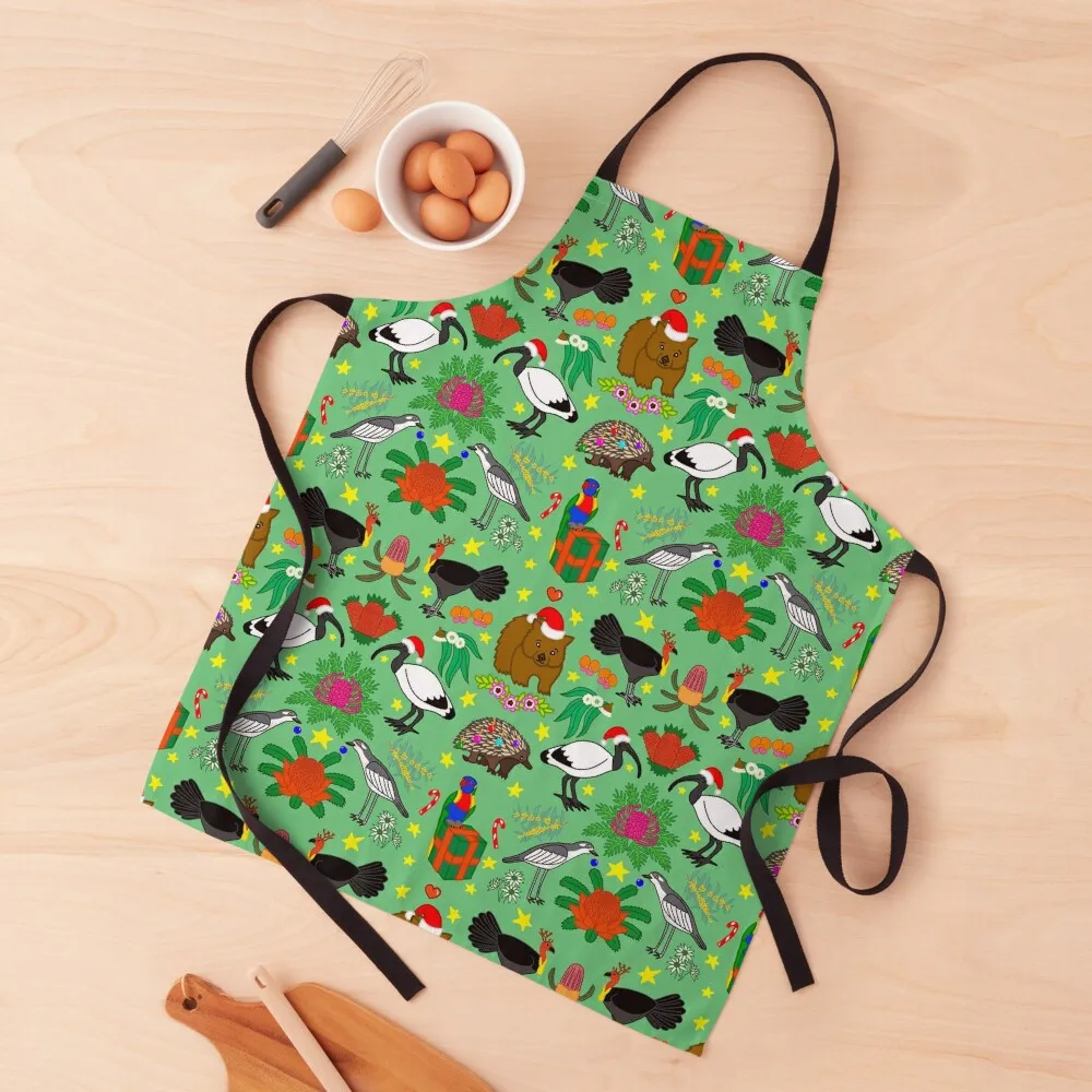 

Aussie Christmas Apron Cleaning Products For Home esthetician Apron