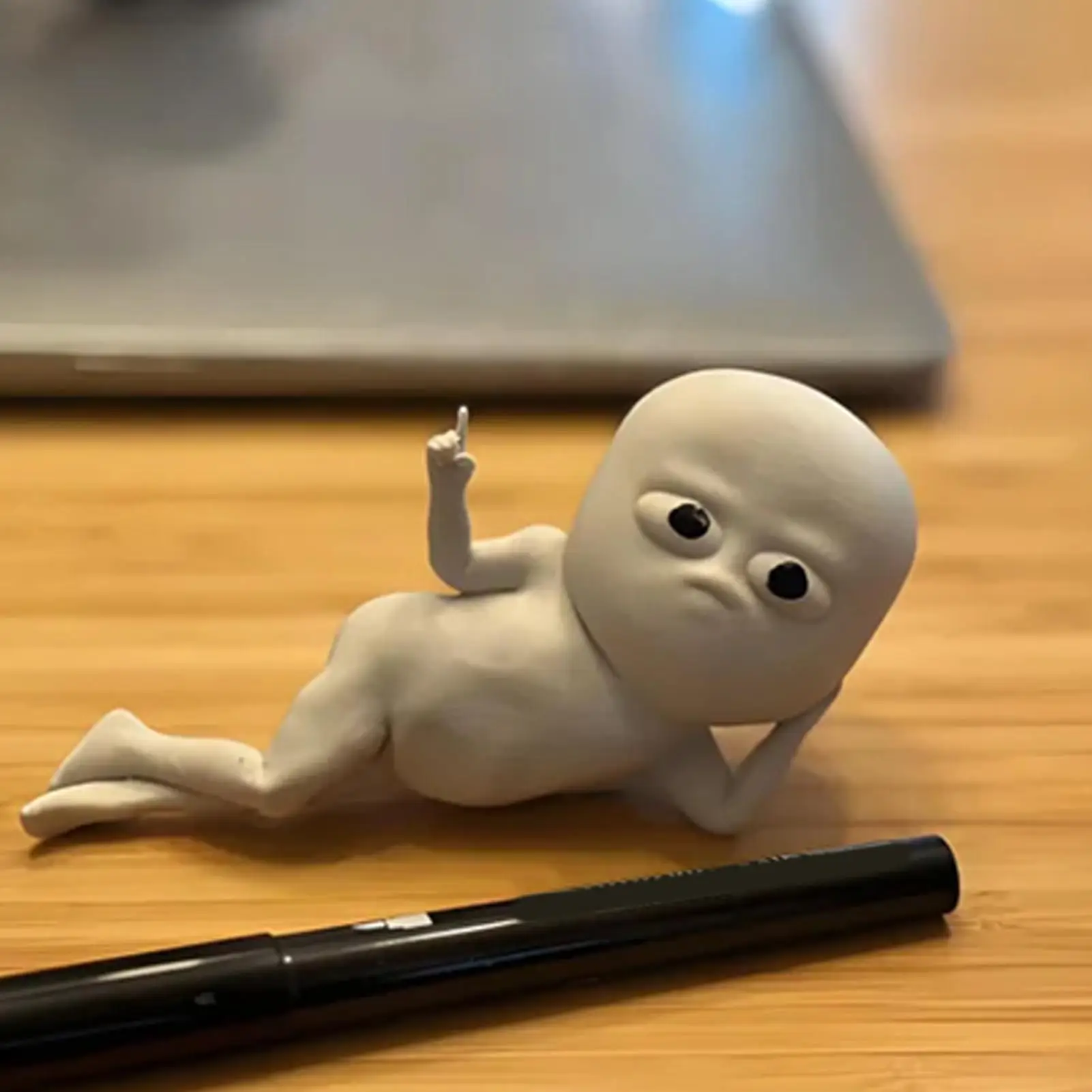 Dashboard Figurines 3D Printed Funny Man Figure Handmade Dashboard Ornament Automotive Interior Decoration for Desk Shelf Home