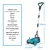 Kamolee Brushless Electric Lawn Mower Cordless Grass Trimmer 3 Height Adjustments Garden Cutter Apply to 18V 21V Battery 2