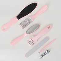 Foot repair tool 8 Pcs Set stainless steel footboard file, professional for removing dead skin and calluses, foot care beauty 5