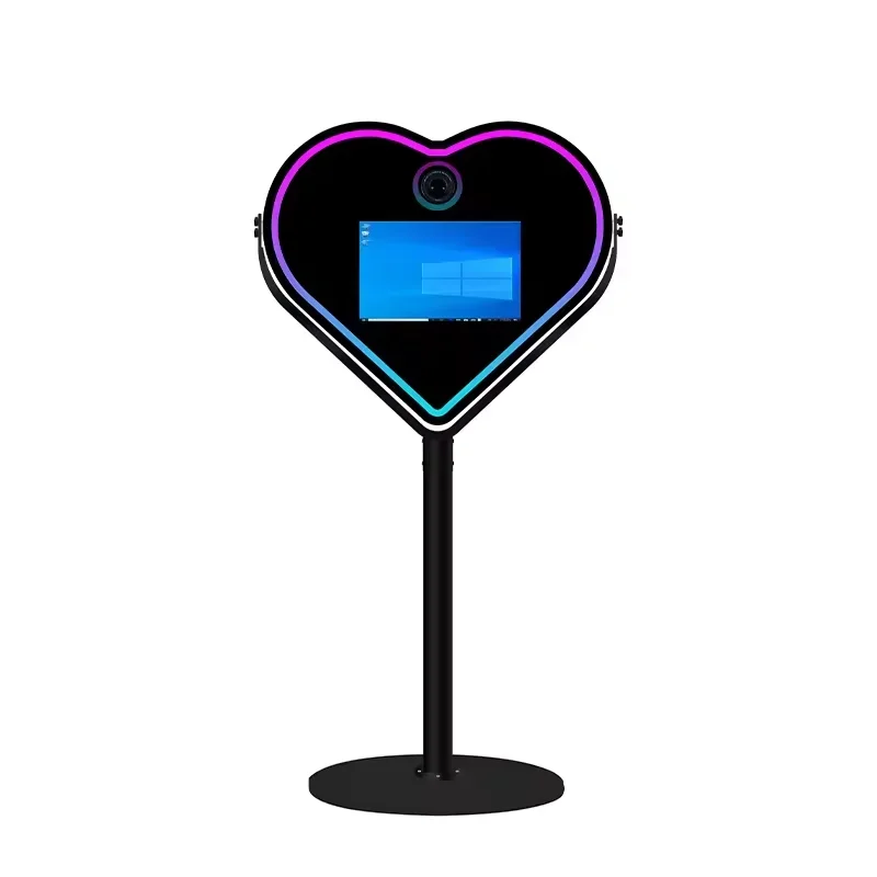 Portable Selfie Magic Mirror Photo Booth Touch Screen LED Frame Weddings Events Compatible Cameras iPads GoPros SLRs