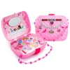 Funny Make Up Toy Pretend Play Kid Makeup Set Safety Non-toxic Makeup Kit Toy Girls Dressing Cosmetic Travel Box Girl Beauty Toy 2