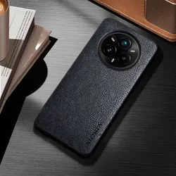 Elegant PU Leather Cover for Realme - Fashionable and Durable Protective Case (Black)