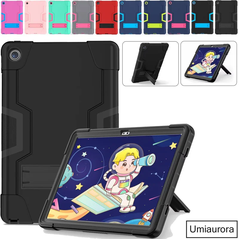 

For Lenovo Tab M10 Plus 3rd Gen Xiaoxin Pad 10.6 inch TB-125FU TB-128FU Case Kids Silicone PC Armor Stand Shockproof Cover Funda