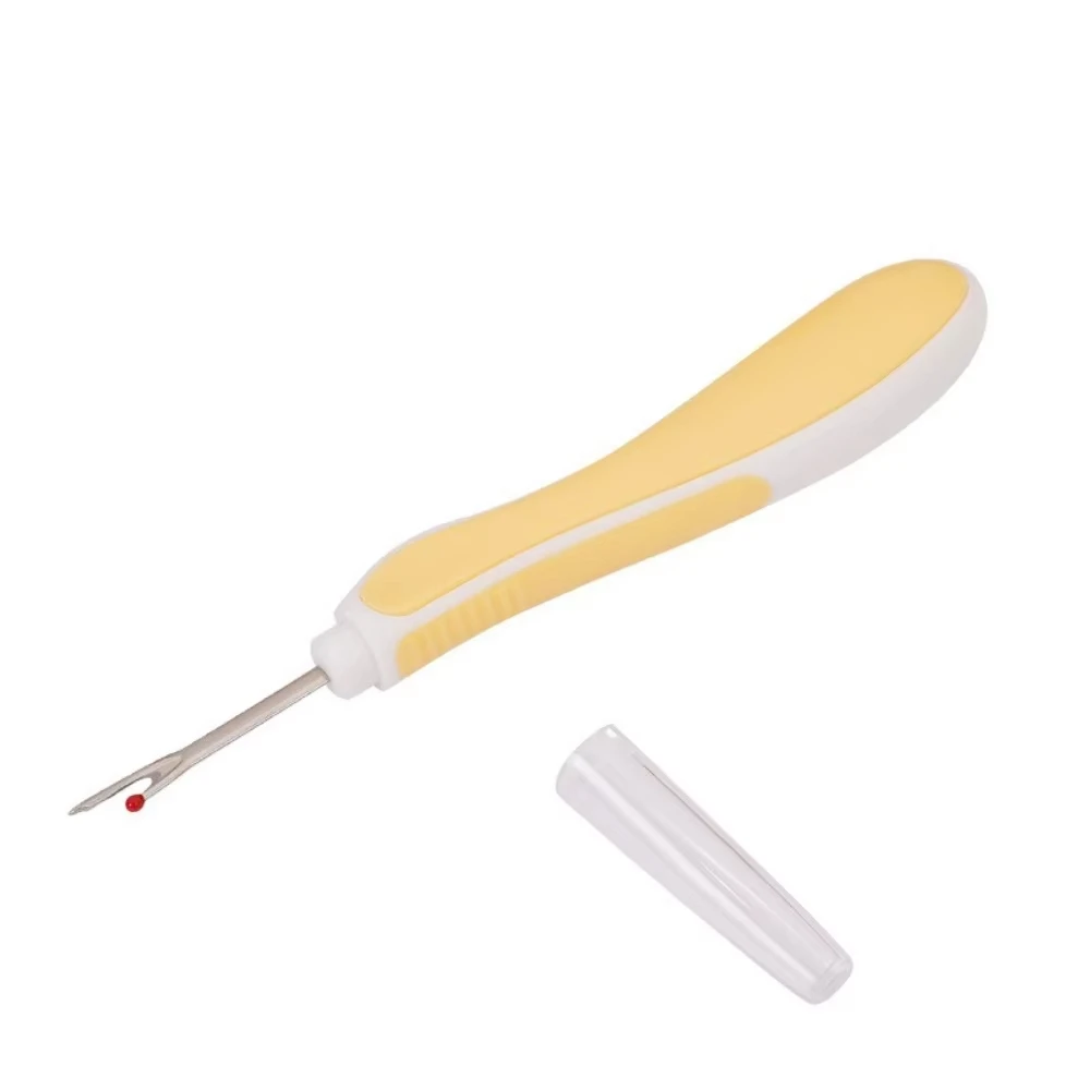 1pc Thread Unpicker with Silicone Handle Sewing Stitch Remover Needlework Sewing Seam Ripper  for DIY Sewing Accessories  ﻿
