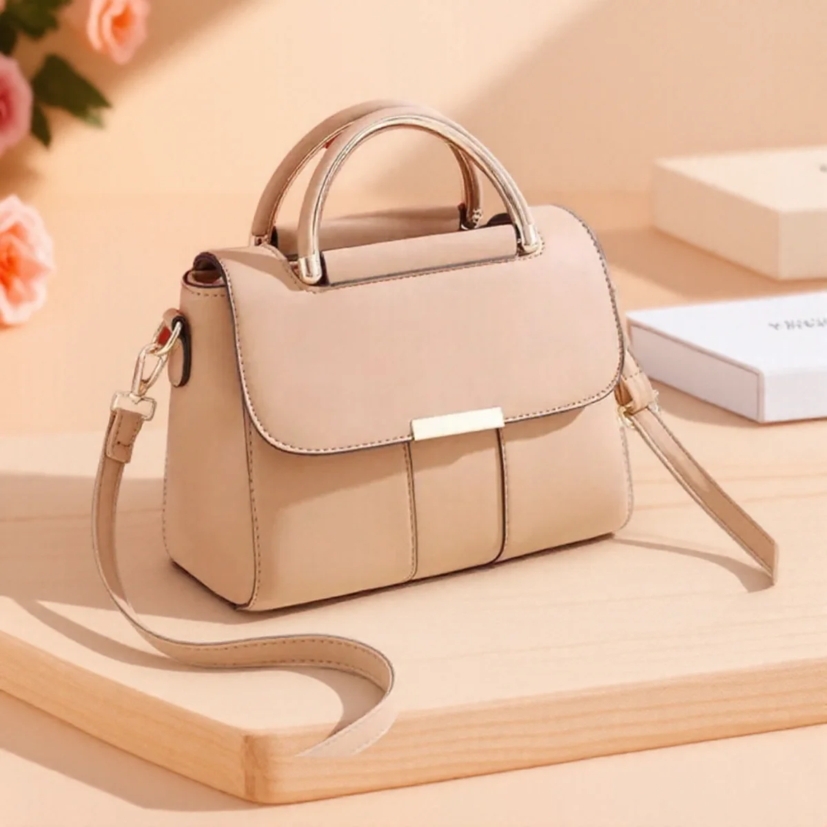 حقيبة كروس صغيرة عصرية للنساء، حقيبة كتف بسيطة للس...