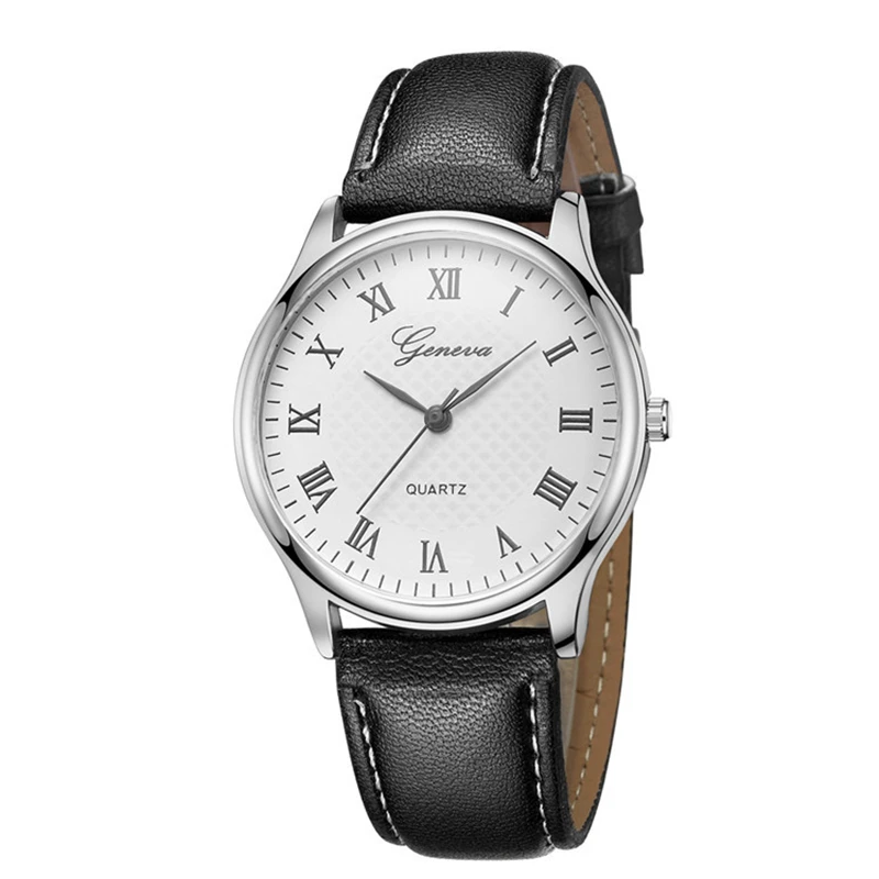 Stylish Men's Classic Leather Band Quartz Wristwatch - Elegant Timepiece and Hot Gift Idea
