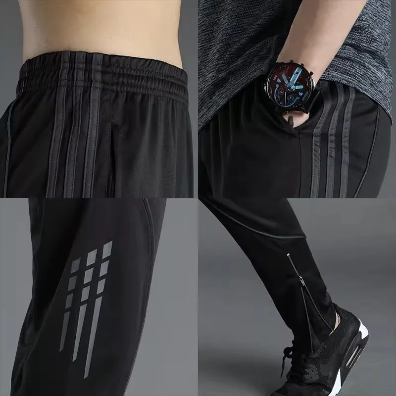 Running Pants Men's Casual Loose Fitting Spring Autumn Sports Pants Guards Quick Drying