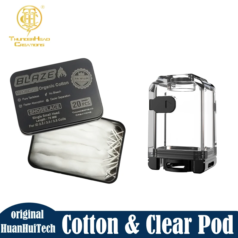 

Original Thunderhead Creations Blaze Shoelaces Cotton & Boro PCTG Tank Accessories For Blaze Bridge RBA With Boro Tank
