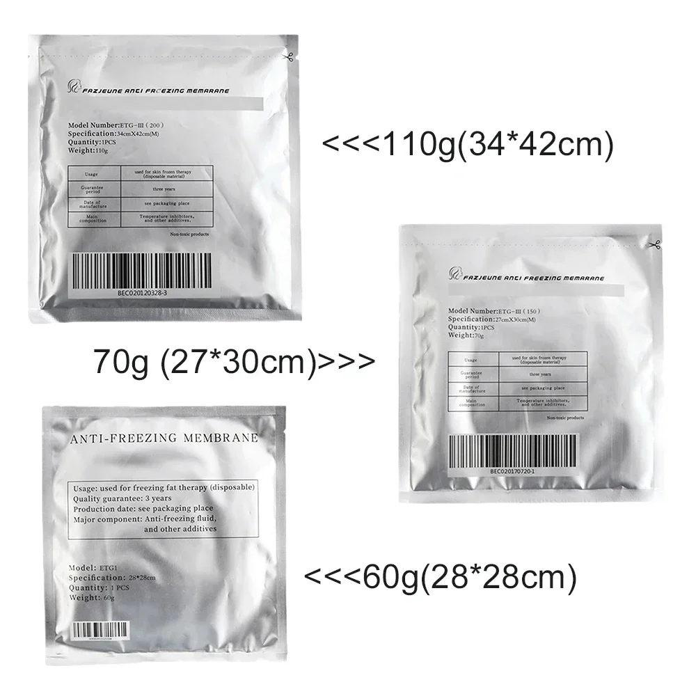 Massage Gel Massage Gel Pads Fat Freezing Membranes Anti Freeze Gel Patches for Cryolipolysis Machine Body Slimming Massager Weight Loss Lipo Cold Therapy