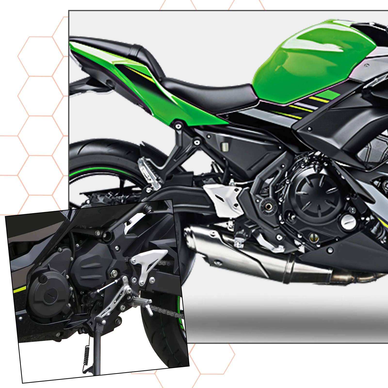 Steel Gear Shift Lever Pedal For KAWASAKI Ninja 400 2018-2023 Z400