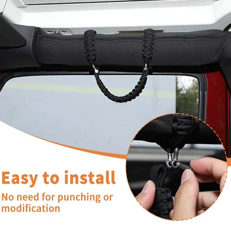 HEBE Top Handle Rope for Jeep Wrangler JK 2007- for Jeep Wrangler JL-Car Interior Accessoriess