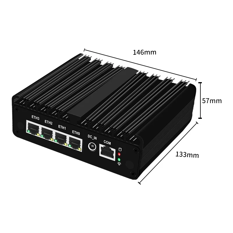 4x i226-V 2.5G Solid Micro Firewall Appliance Intel N100 Fanless Mini PC N5105 J4125 VPN Soft Router Proxmox pfSense OPNsense 4