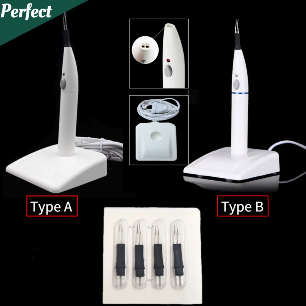 

Gingival Cutter Dental Endo Gutta Cutter Percha with 4Tips Oral Teeth Whitening Dental Glue Tip Dental Equipment Tooth Whitening