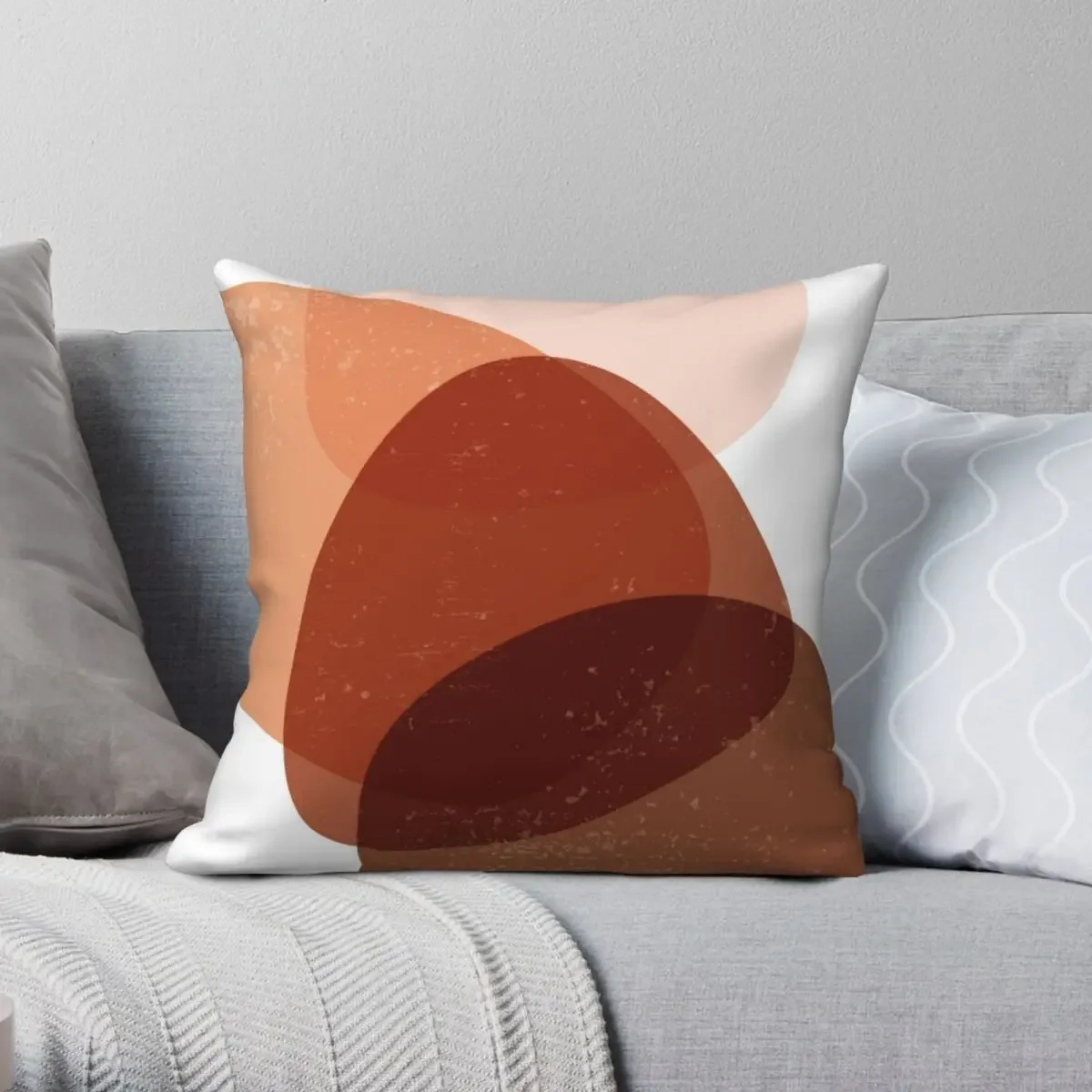 

Terracotta 70 Modern Abstract Pillowcase Polyester Zip Decor Pillow Case Bed Cushion Cover 45x45