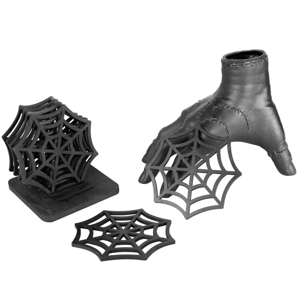 

Durable Spider Web Placemat Spider Web Design Placemat Festive Durable Halloween Spider Web Coasters Table Placemats for Home