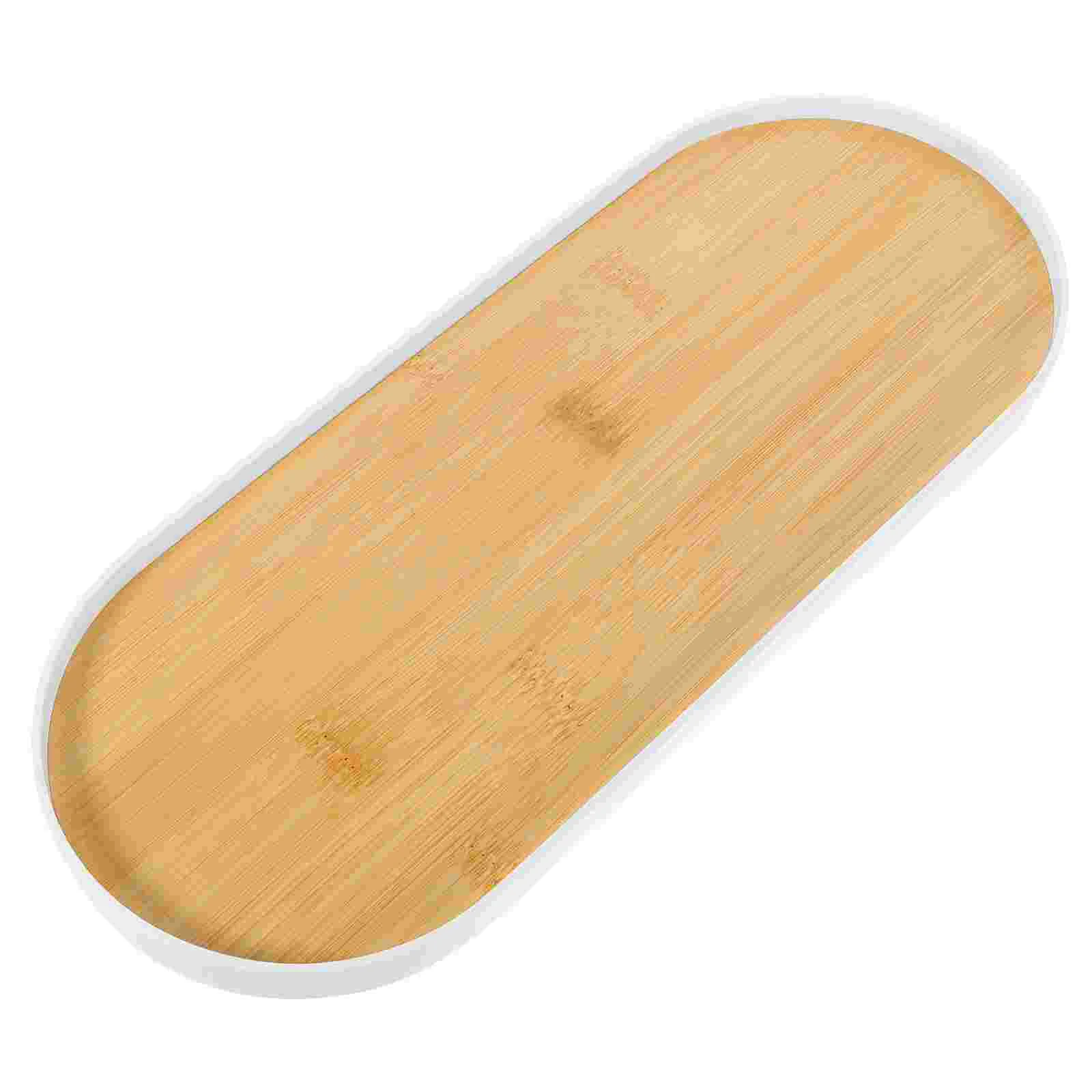 

Pallet Jewelry Tray Dish Tabletop Storage Earring Trinket Holder Abs Multi-purpose Oval Perfume Plate