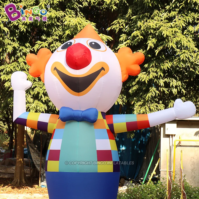 EXQUISITE 2.7mH(9ft)  Inflatable Funny Clown Waving Hand Air Dancer Model Toys For Advertising/Decoration 6