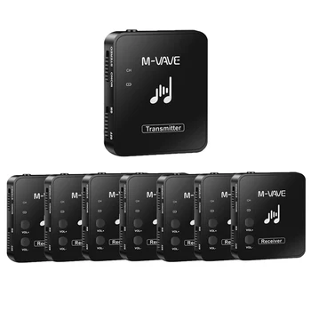 M-Wave Wp-10 2.4G 무선 이어폰 모니터, 헤드폰 무선 시스템 이어폰 스테이지 오디오 송신기 수신기, 스테레오 M8 용