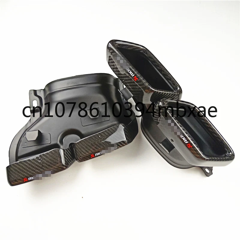 

One Pair Akrapovic AMG Style Carbon Fiber Rectangle Exhaust Muffler Pipes Tips For Benz C/ E/ S/ CLA/ CLS/ GLC/ GLE/ GLS-Class