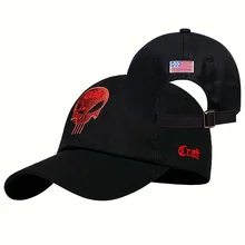 

USA Punisher Seal Team Tactical Baseball Cap For Men Women Skull Embroidery Special Forces Military Snapback Cap Hunting Dad Hat