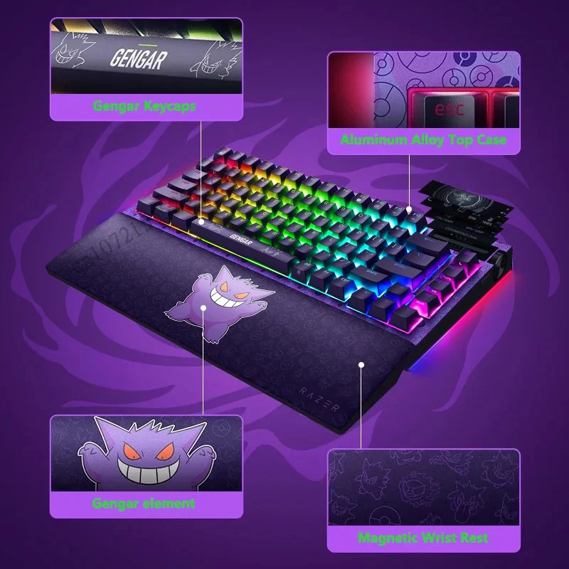 キーボード Razer BlackWidow V4 Pro 75% (Gengar) BlackWidow V4 Pro 75% 有線/USB無線/Bluetooth対応 75%英語配列
