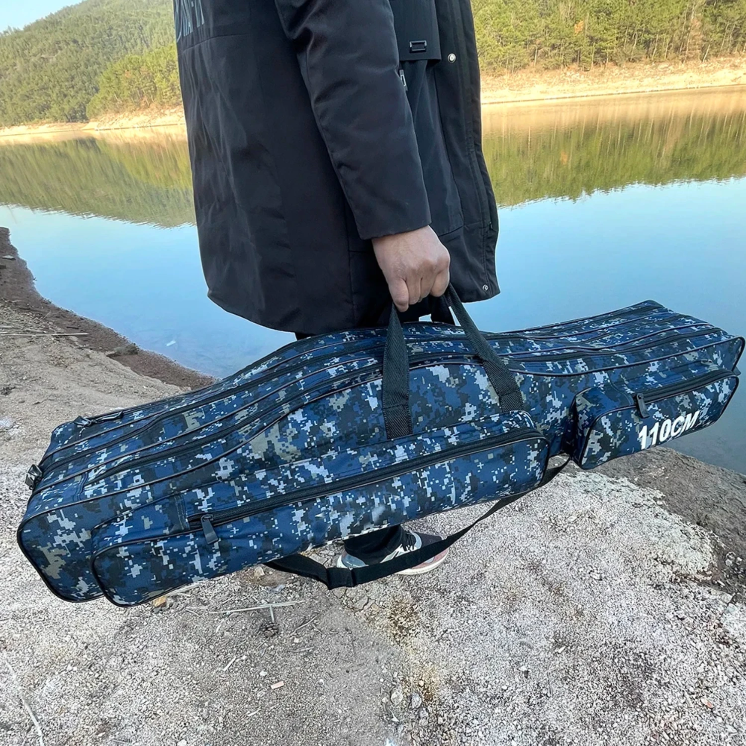 Belly Fishing Bags 2/3 Layer 110120/130/150cm Waterproof Outdoor Fishing Rod Large Capacity Mens Case boots