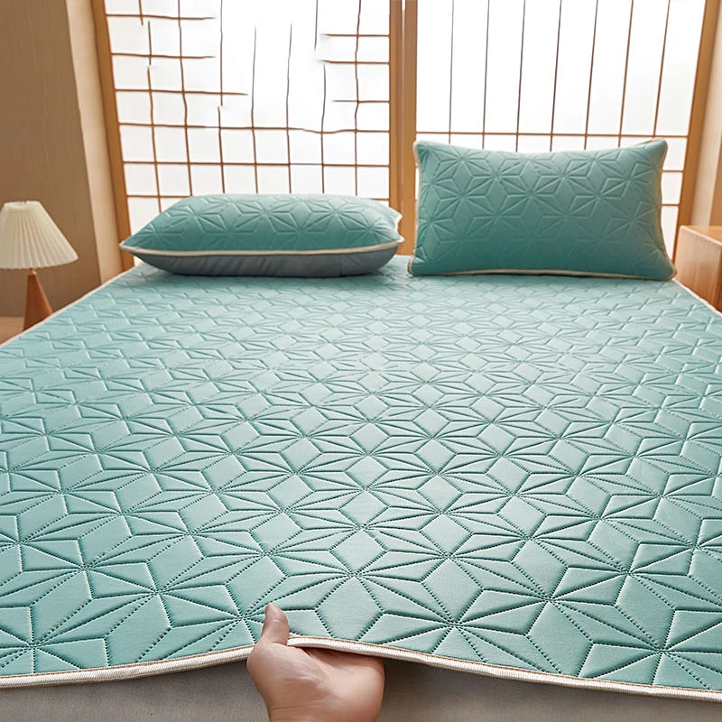 Summer Bed Mat Cool Ice Silk Cool Mat Summer Bed Mat Machine Washable