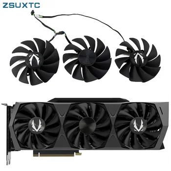 ZOTAC GeForce RTX 3070 3080 Ti 3090 AMP 홀로 그래픽 카드 냉각 선풍기, 4 핀 GPU 쿨러, 선풍기 RTX3080, CF9015H12S, 87mm, 신제품